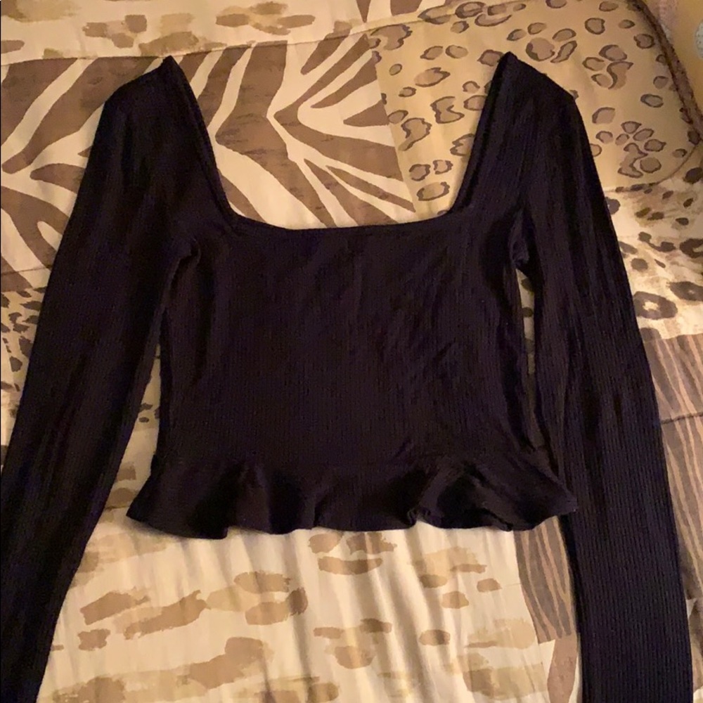 Forever 21 black crop top